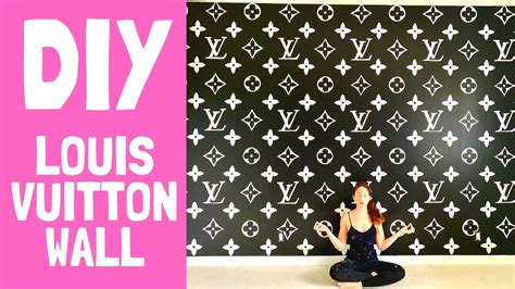 DIY LOUIS VUITTON WALL TUTORIAL .